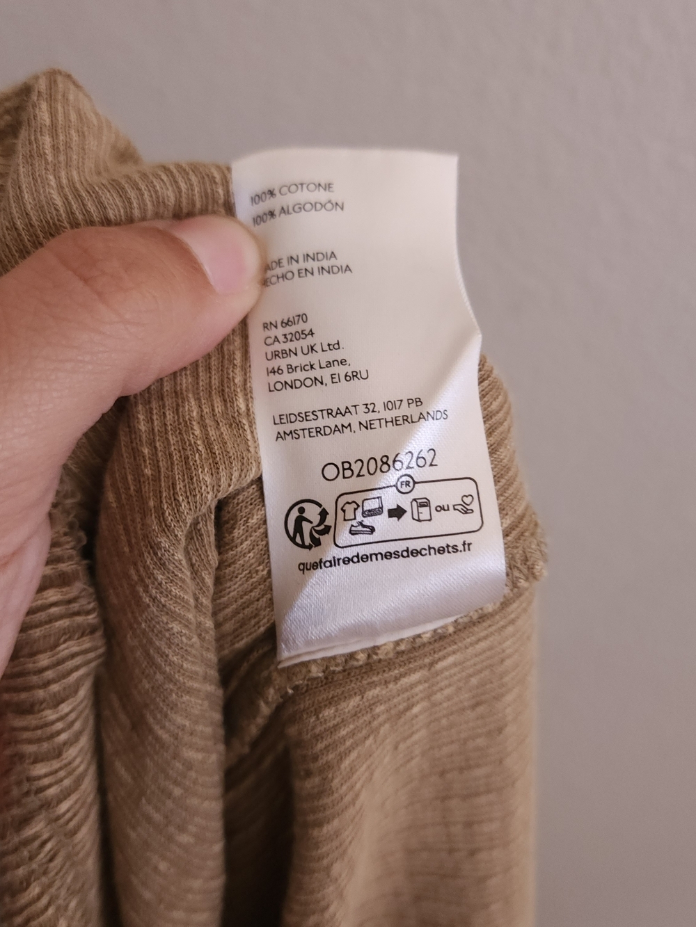 Anthropologie Pilcro Cropped Quarter Zip Textured Pullover Ribbed Raw Hem XL - Picture 7 of 7